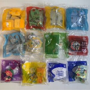 McDonald’s Happy Meal Toy Lot of 12 Building Blocks Games Teen Titans Go